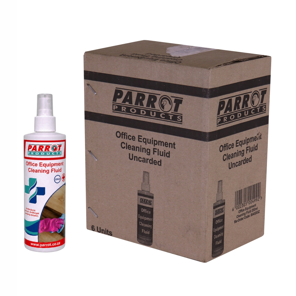 Office Equipment Cleaning Fluid (250ML Uncarded Box of 6)