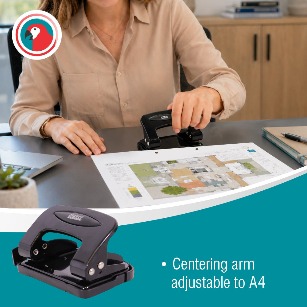 Steel Hole Punch (10 Sheets - Black)