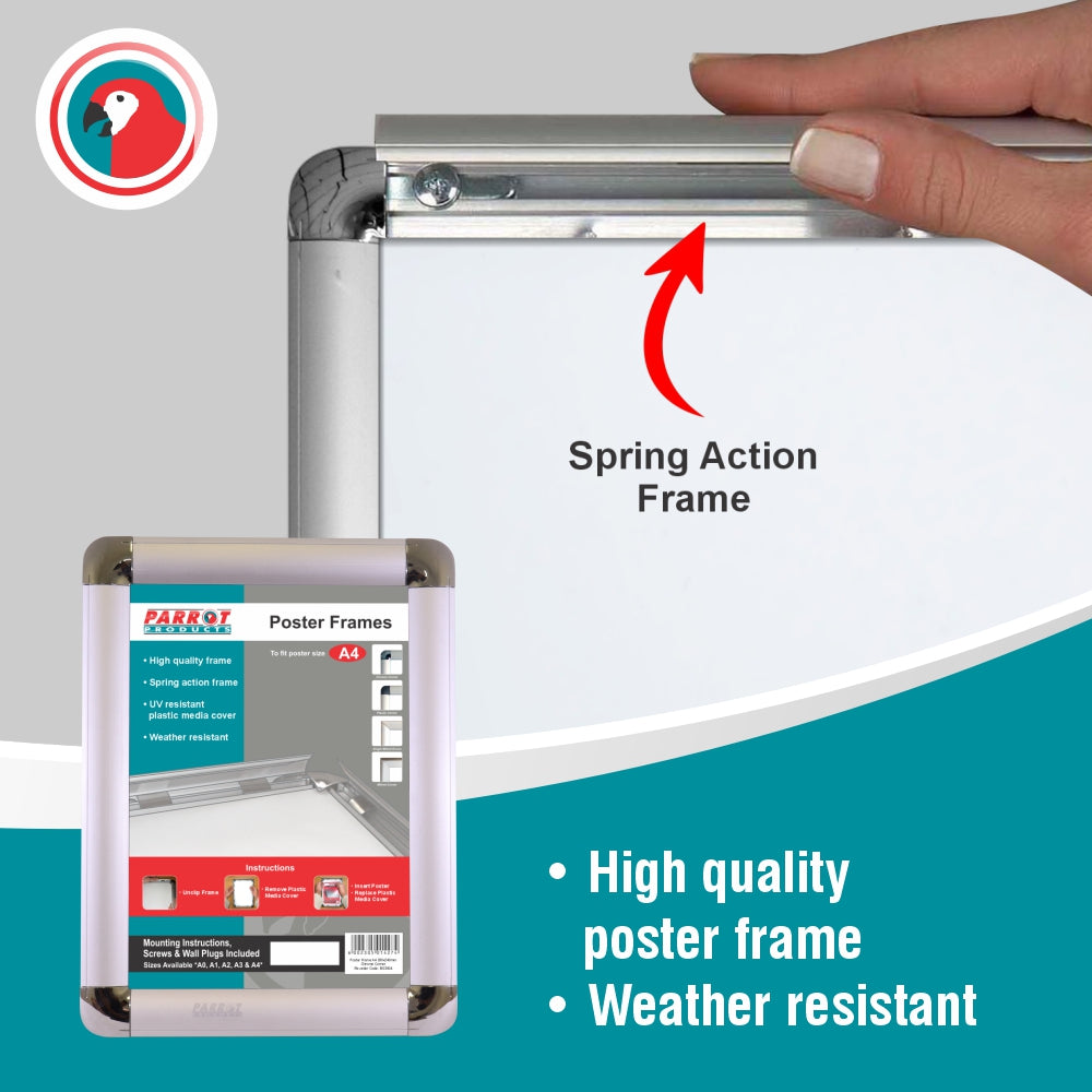 Poster Frame (A4 - 360*270mm - Chrome Corner)