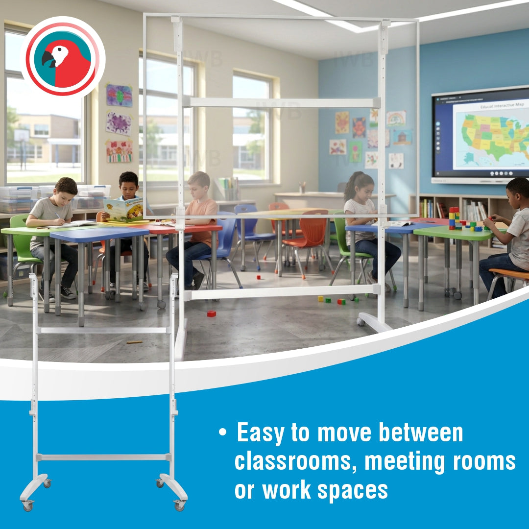 Interactive Whiteboard Stand on Castors