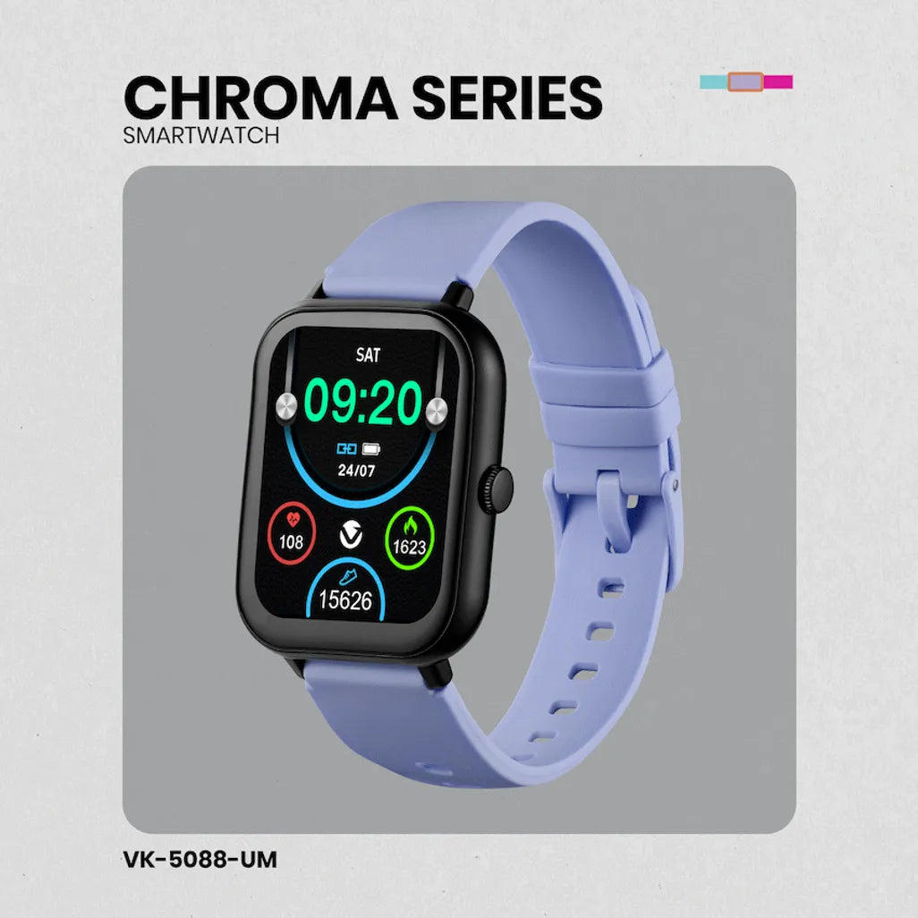 Volkano Chroma Series Smartwatch with Ultramarine Strap