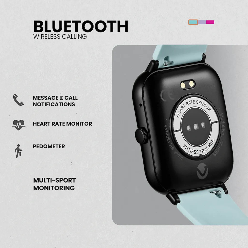 Volkano Chroma Series Smartwatch with Teal Strap