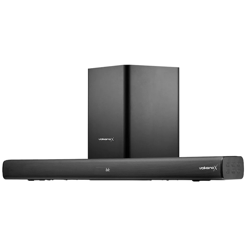 VolkanoX Supersonic 2 Series 2.1 200w Soundbar System with Wireless Subwoofer - Black
