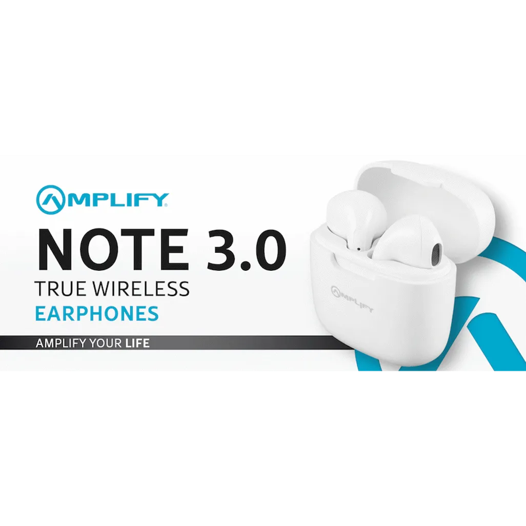 Amplify Note 3.0 Series TWS Earphones - White