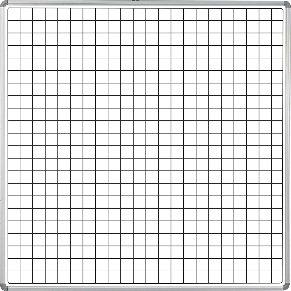 Educational Board Magnetic Whiteboard (1220*1220 - White Squares. Side Panel - Option A)