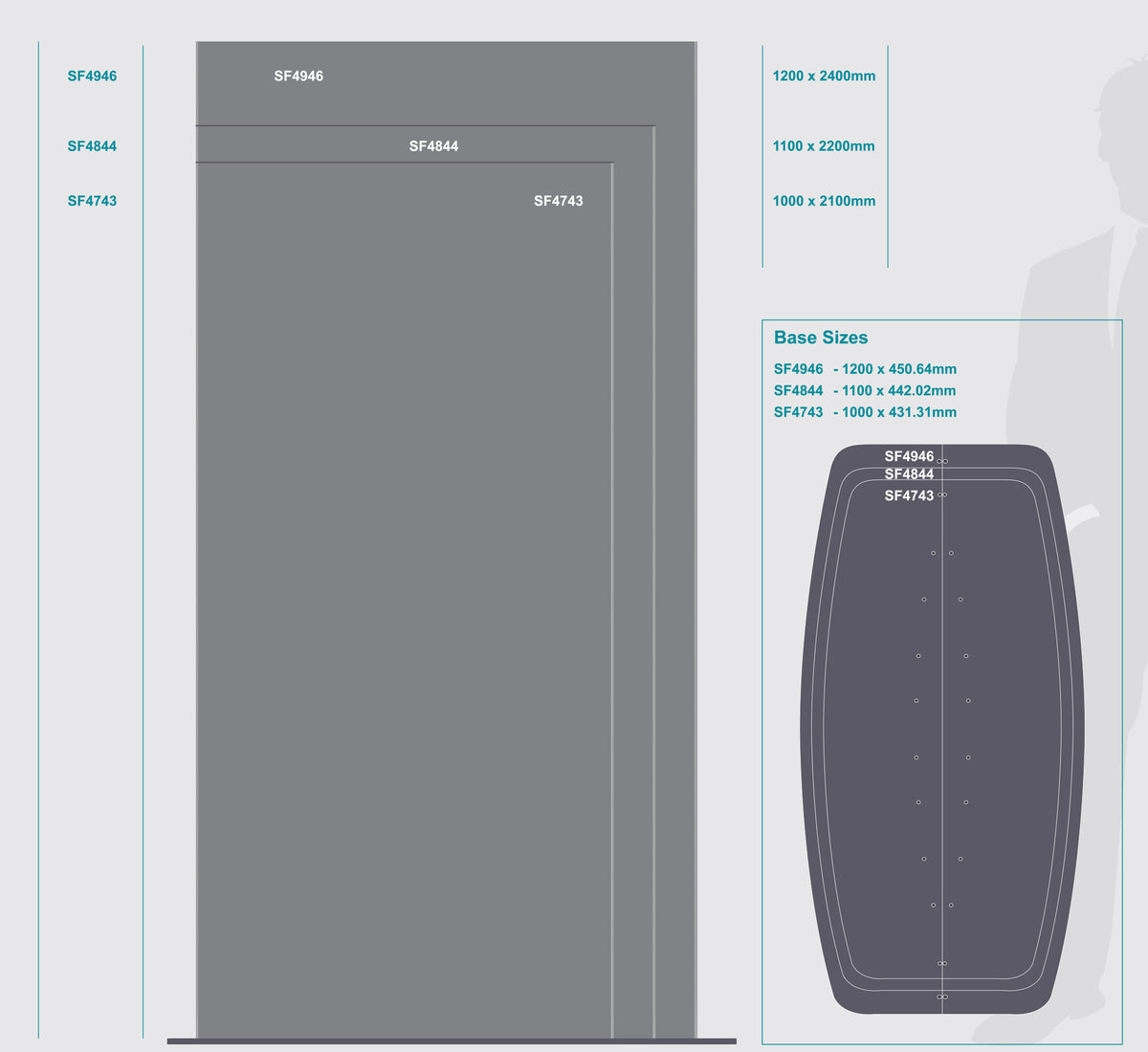 Sign Frame (1100*2200mm - Double Sided - Standing)