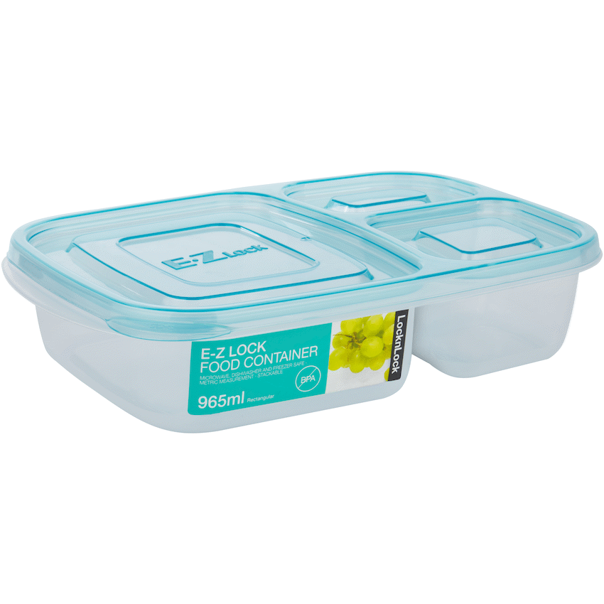 LocknLock EZ Lock rect 965ml blue ( Order in Qty of 6)