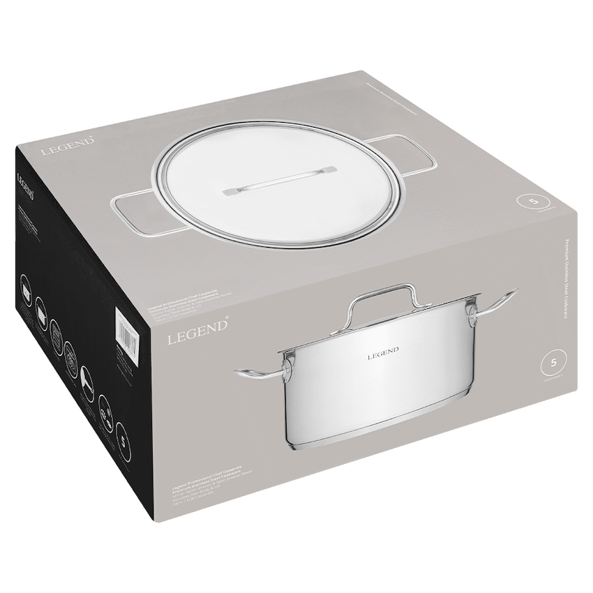 Legend Prof Chef 5.5lt Casserole (Order in Qty of 1)