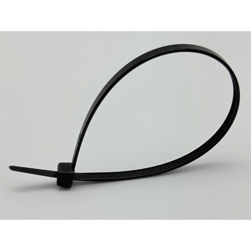 Ellies Cable Tie 4.8mm X 200mm - 20 PACK SIZE - BK