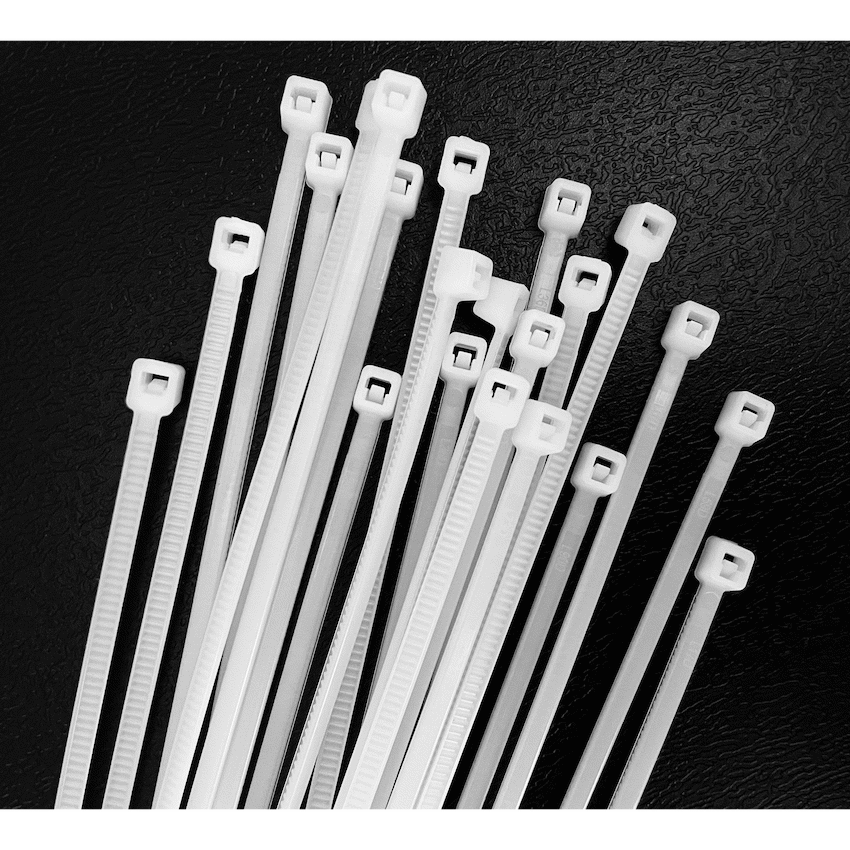 Ellies Cable Tie 2.5mm X 100mm - 100 PACK SIZE - WT