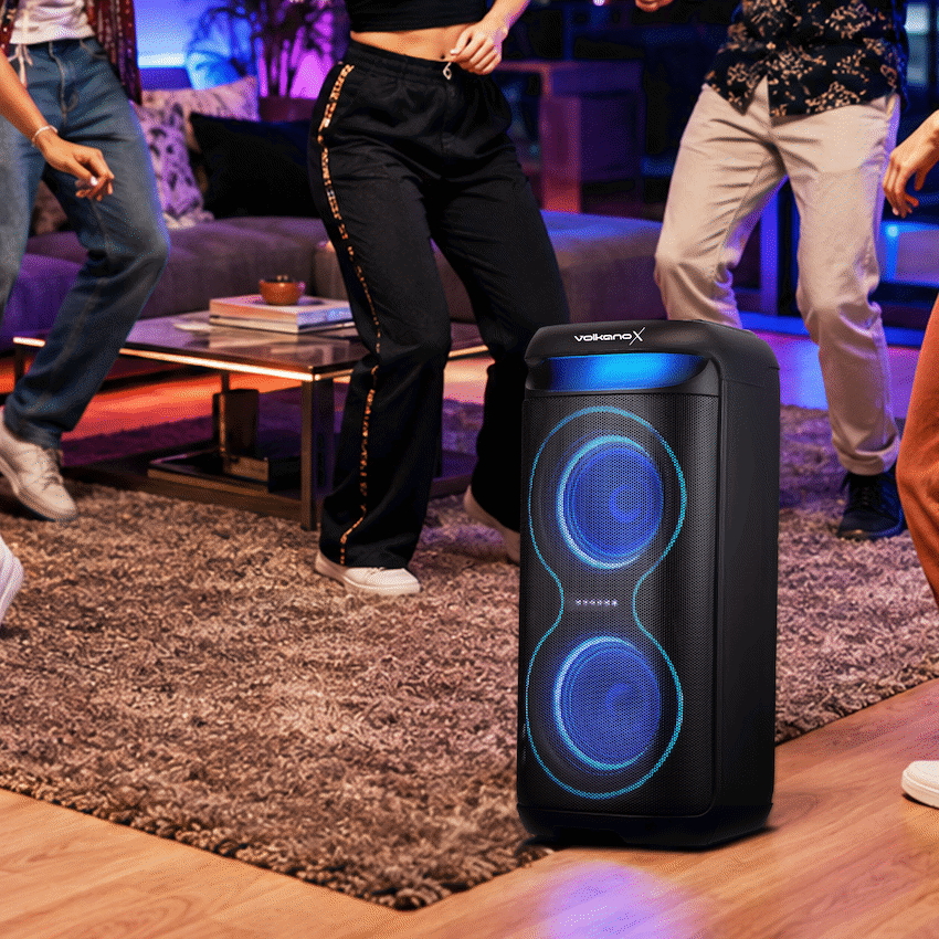 VolkanoX VXP200 Dual 6.5" Party Speaker - Black