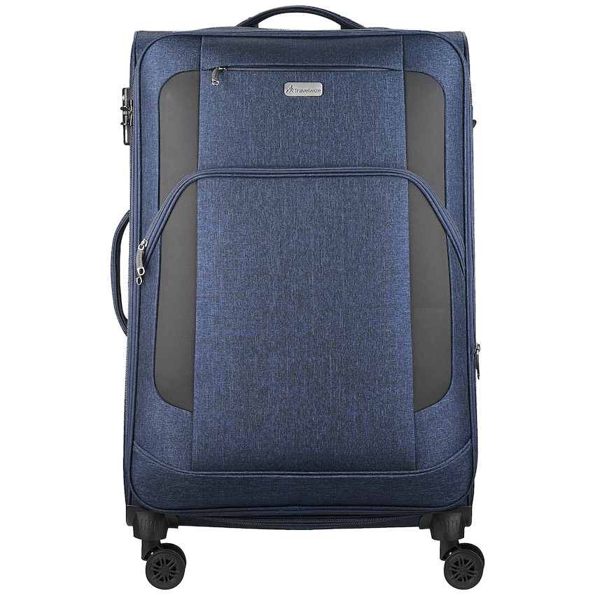 Travelwize Aurora 75cm 4-Wheel Spinner Trolley Case - Navy Melange