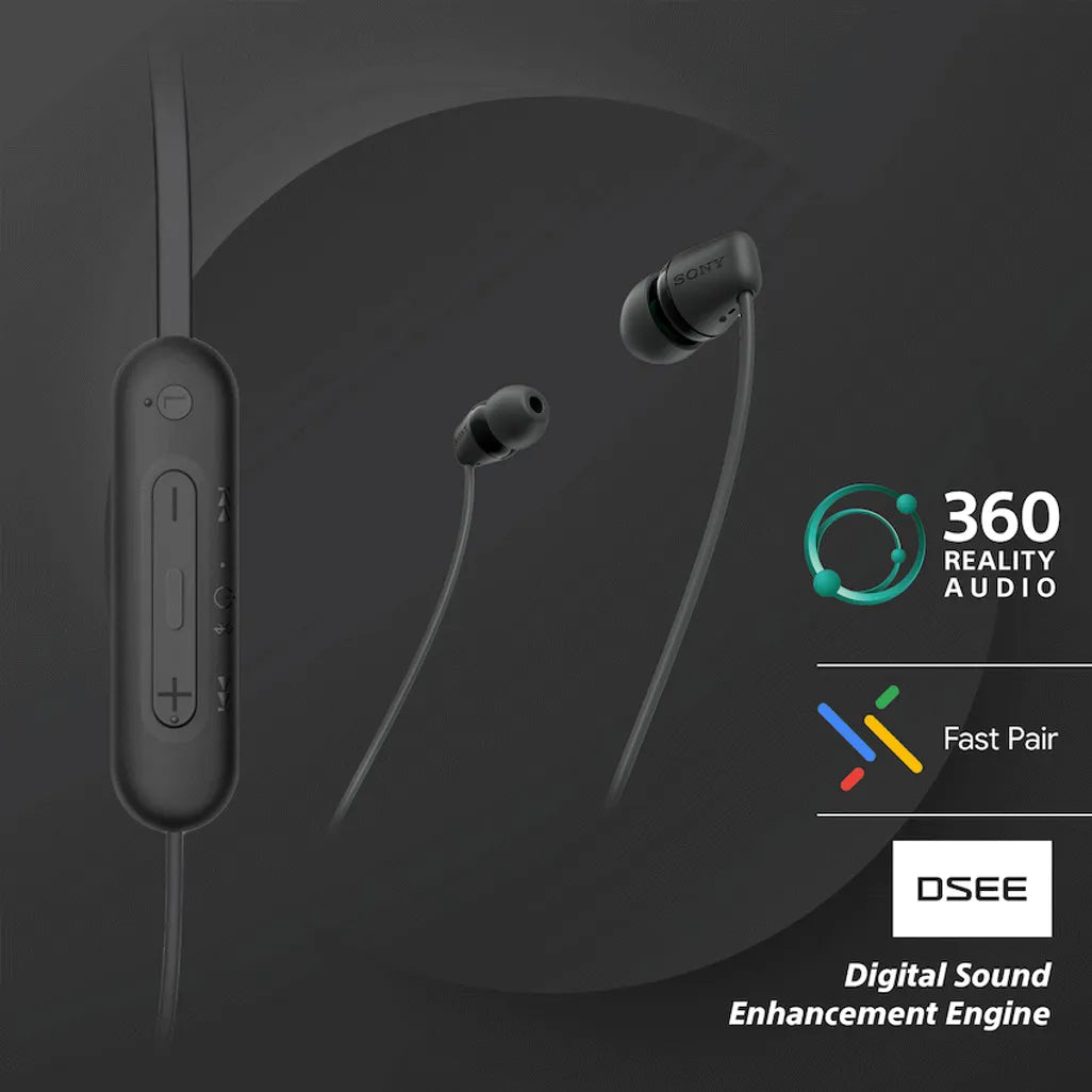 Sony WI-C100 (Black) Wireless Earphones