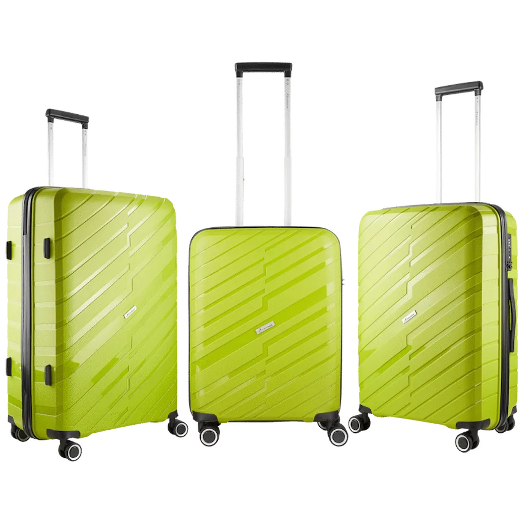 Travelwize Java PP 4-Wheel Spinner 55cm Luggage - Lime