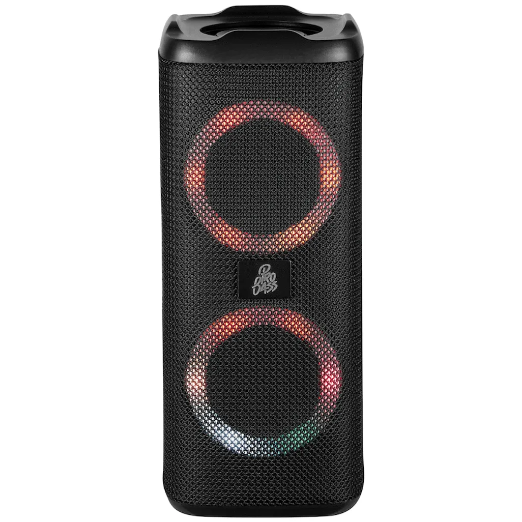 Pro Bass Pulse Box Portable Bluetooth Speaker - Black