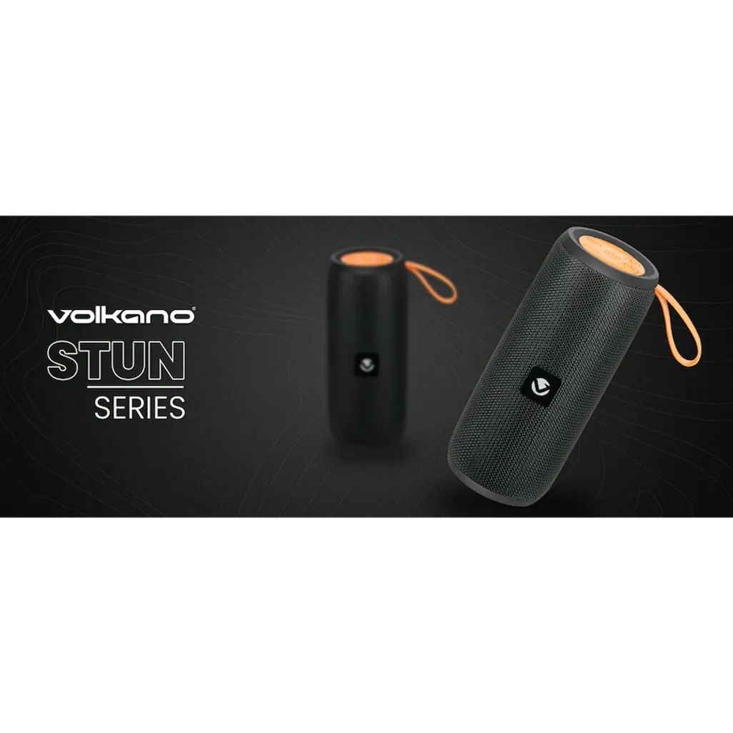 Volkano Stun 2.0 Series Bluetooth Speaker - Black