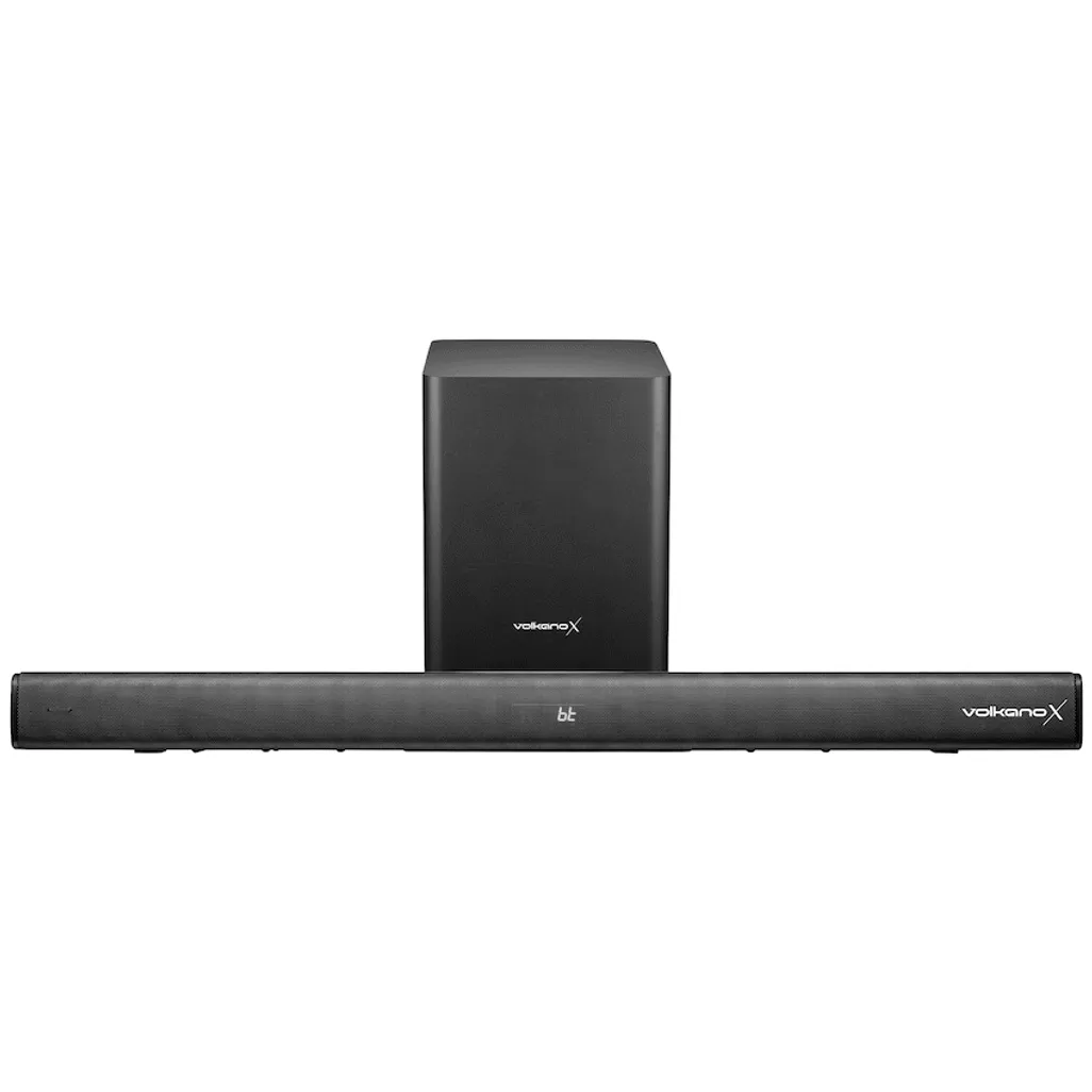 VolkanoX Supersonic 2 Series 2.1 200w Soundbar System with Wireless Subwoofer - Black