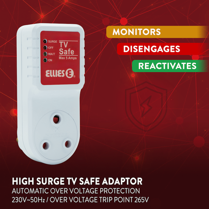 Ellies High Surge TV Safe Adaptor