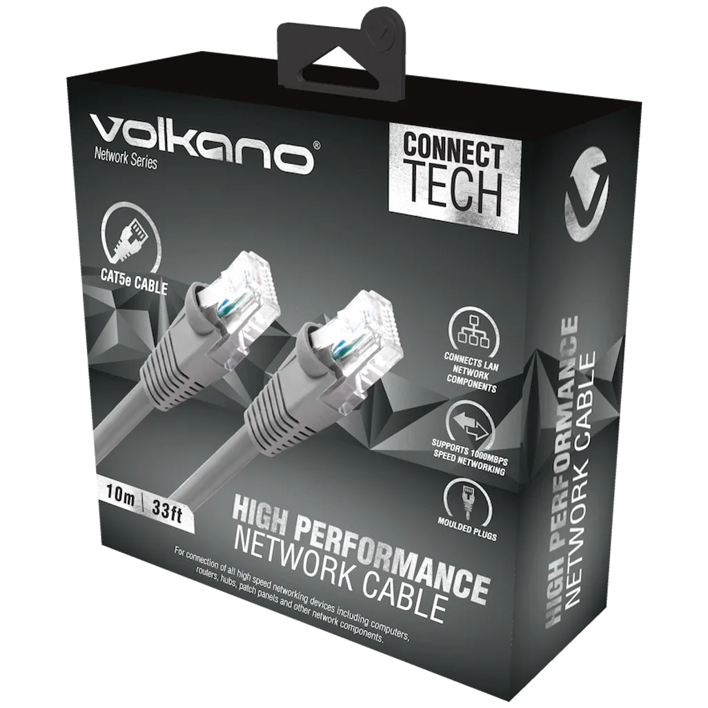 Volkano Network Series RJ-45 Network Cable - CAT5 - 10m