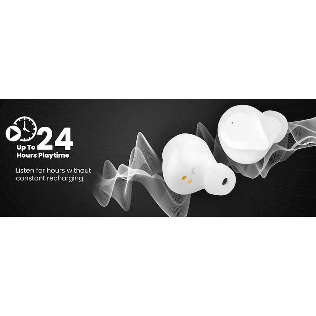 Volkano Scorpio Series True Wireless Earphones - White