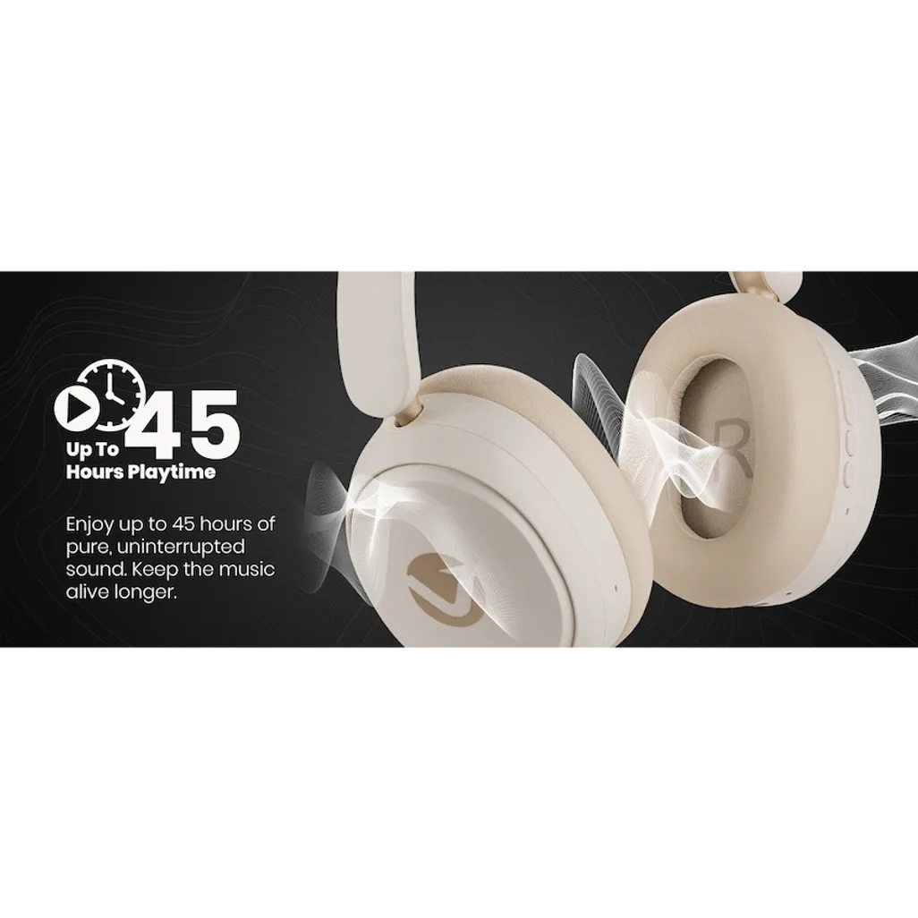 Volkano Lexi Bluetooth Headphone with ANC - Nude