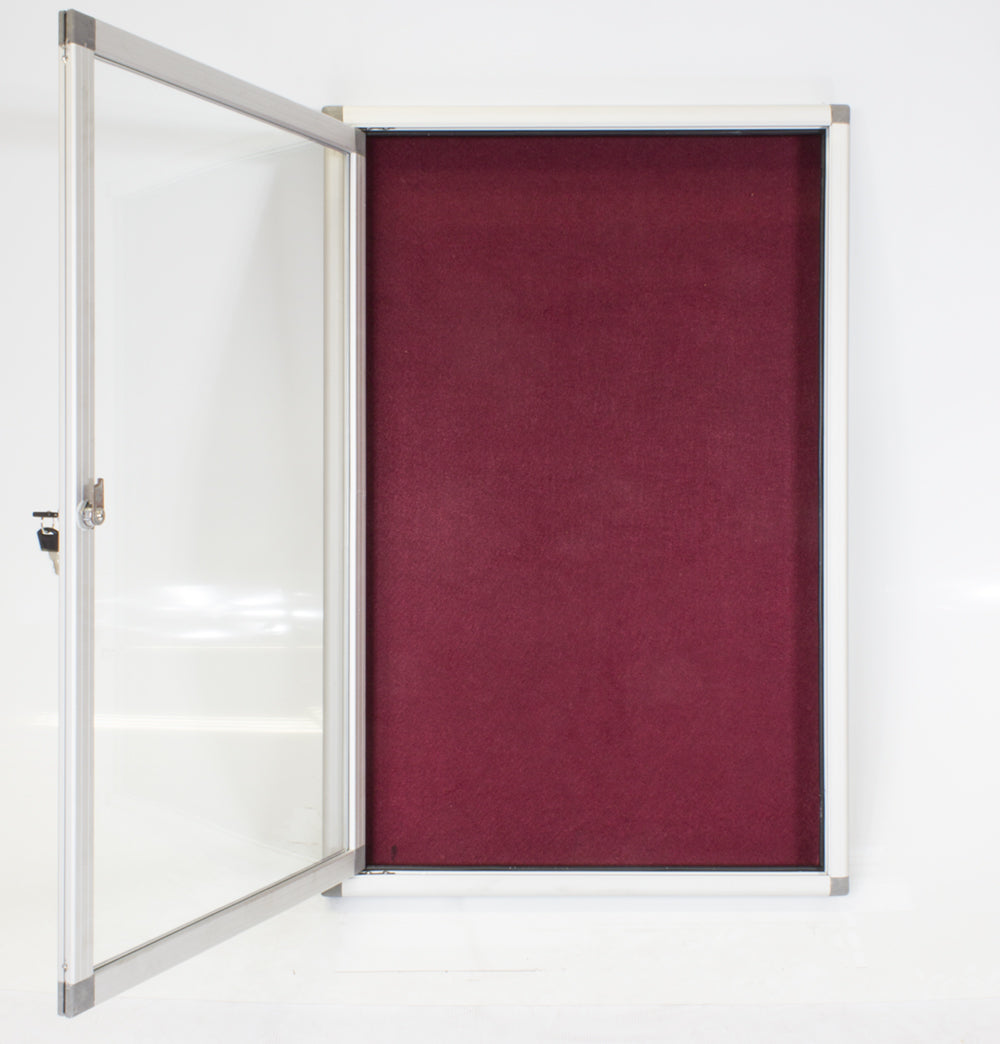 Hinged Pinning Display Case (900*600mm - Burgandy)
