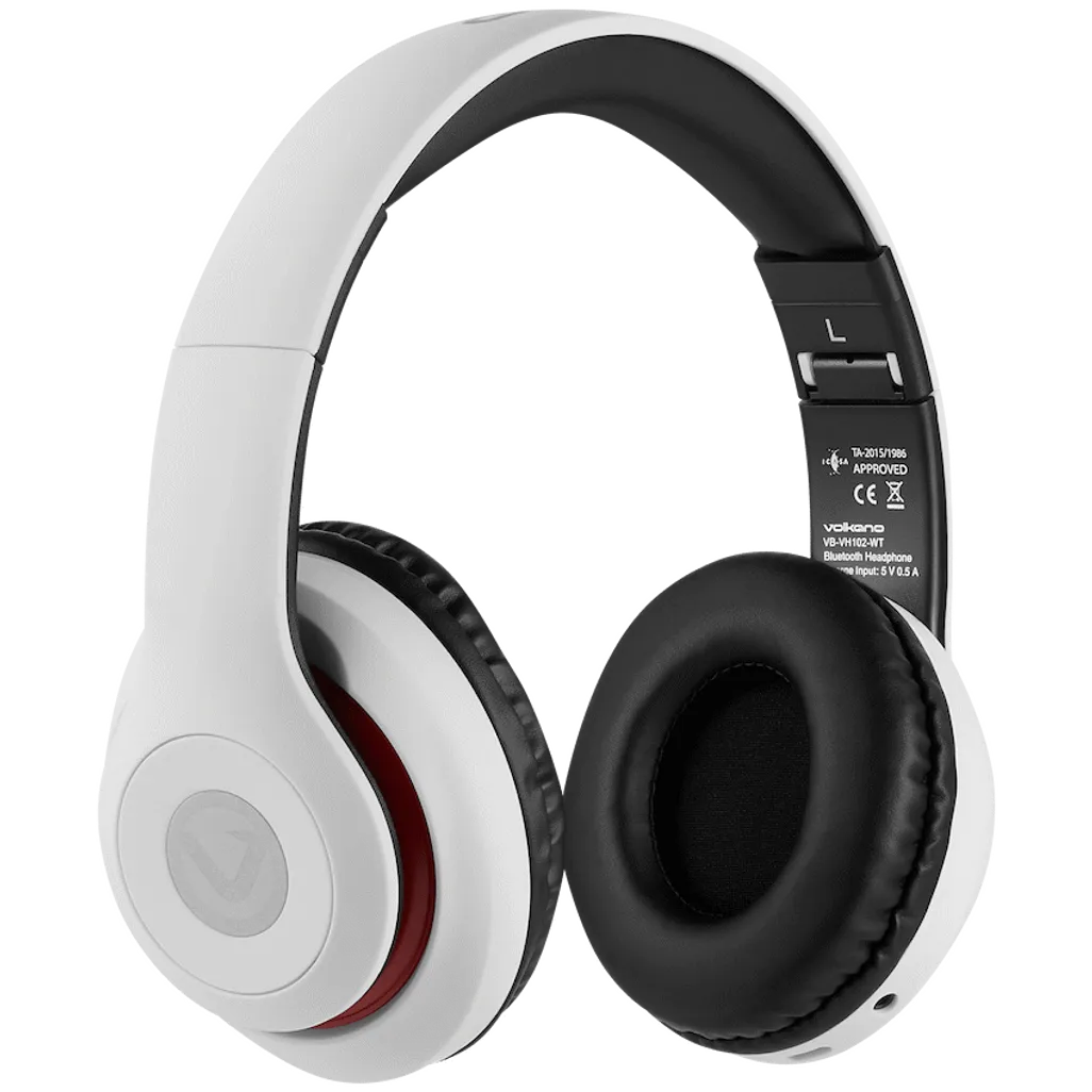 Volkano Impulse Series Bluetooth Headphones - White