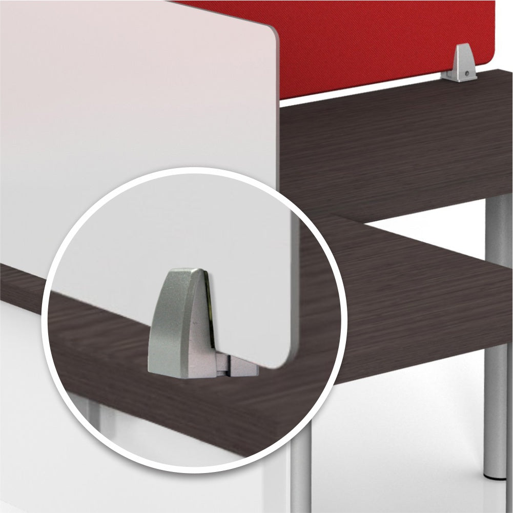 Aluminium Alloy Desk Partition Clamp 40x30x58mm