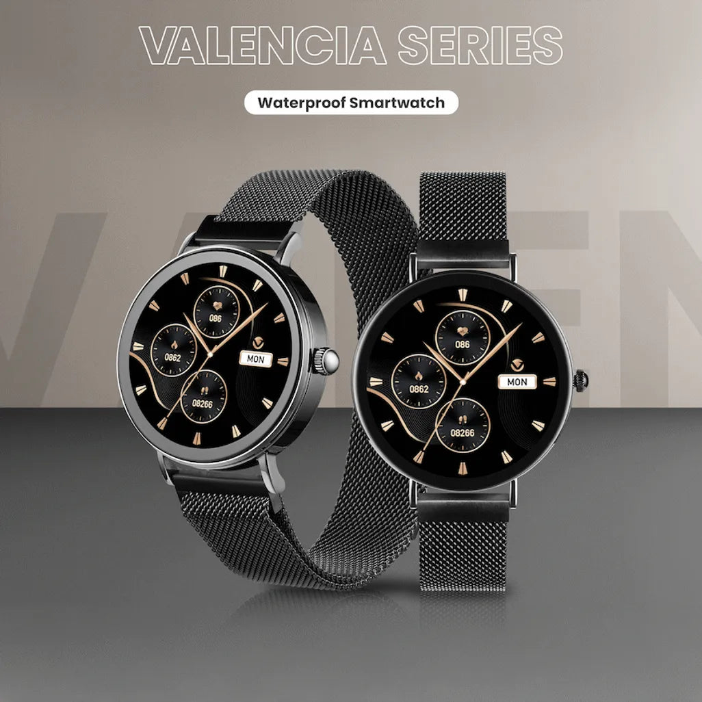 Volkano Valencia Series Ladies Smart Watch - Black