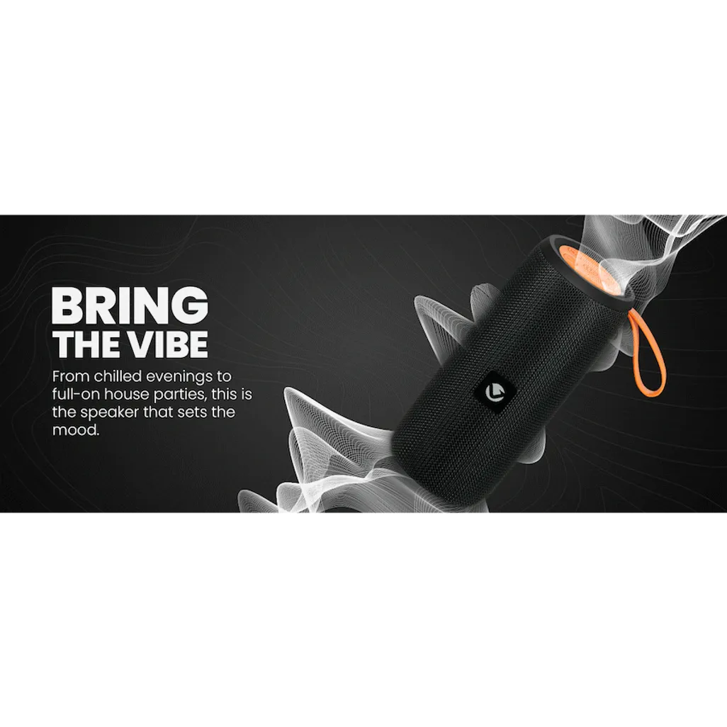 Volkano Stun 2.0 Series Bluetooth Speaker - Black