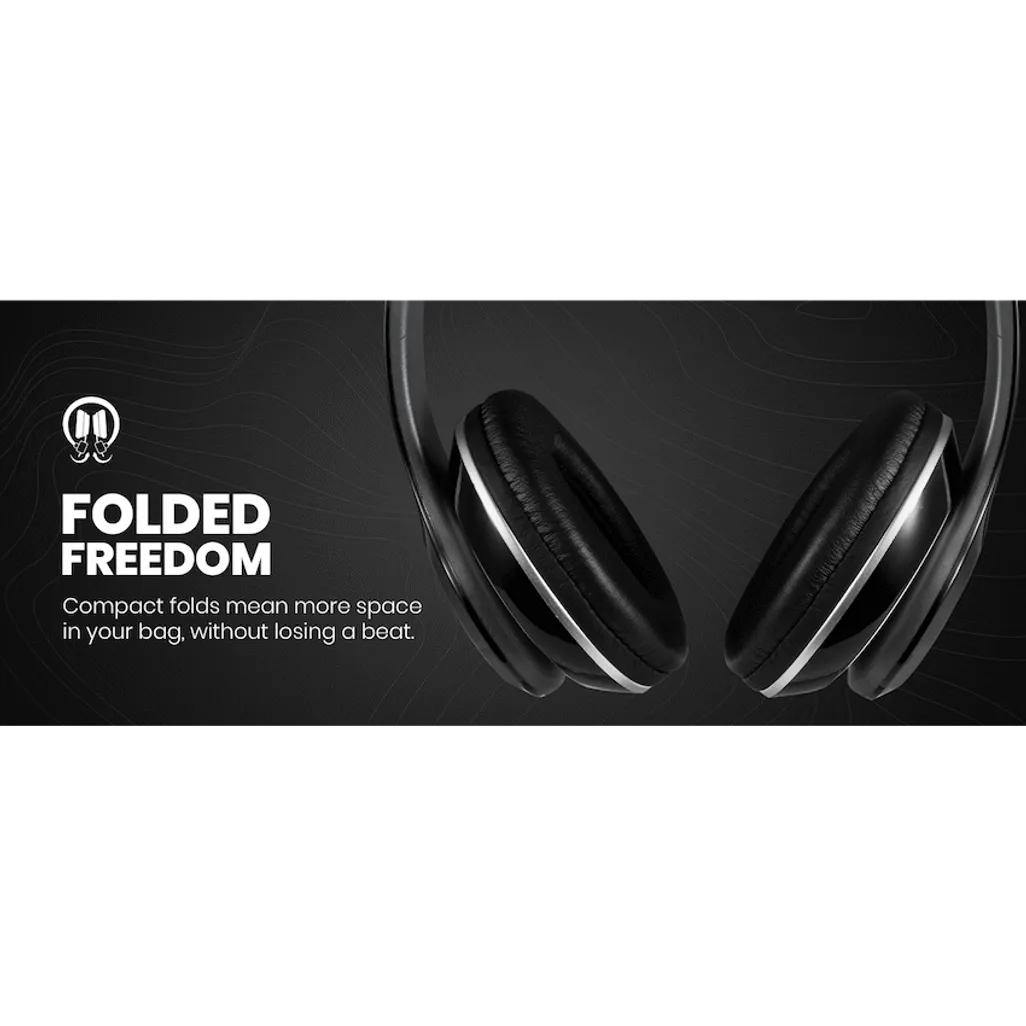 Volkano Falcon Headphones with Microphone - Black