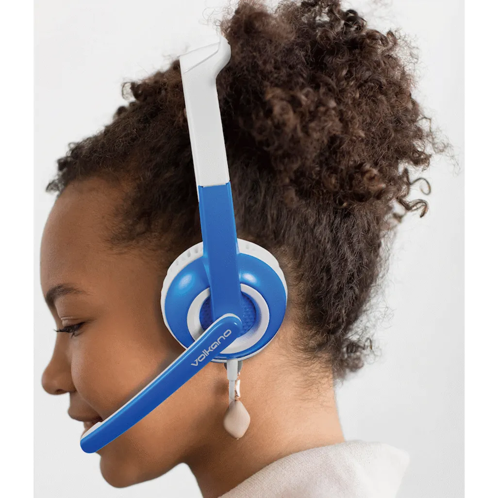Volkano Kids Chat Junior series headset with mic - Blue