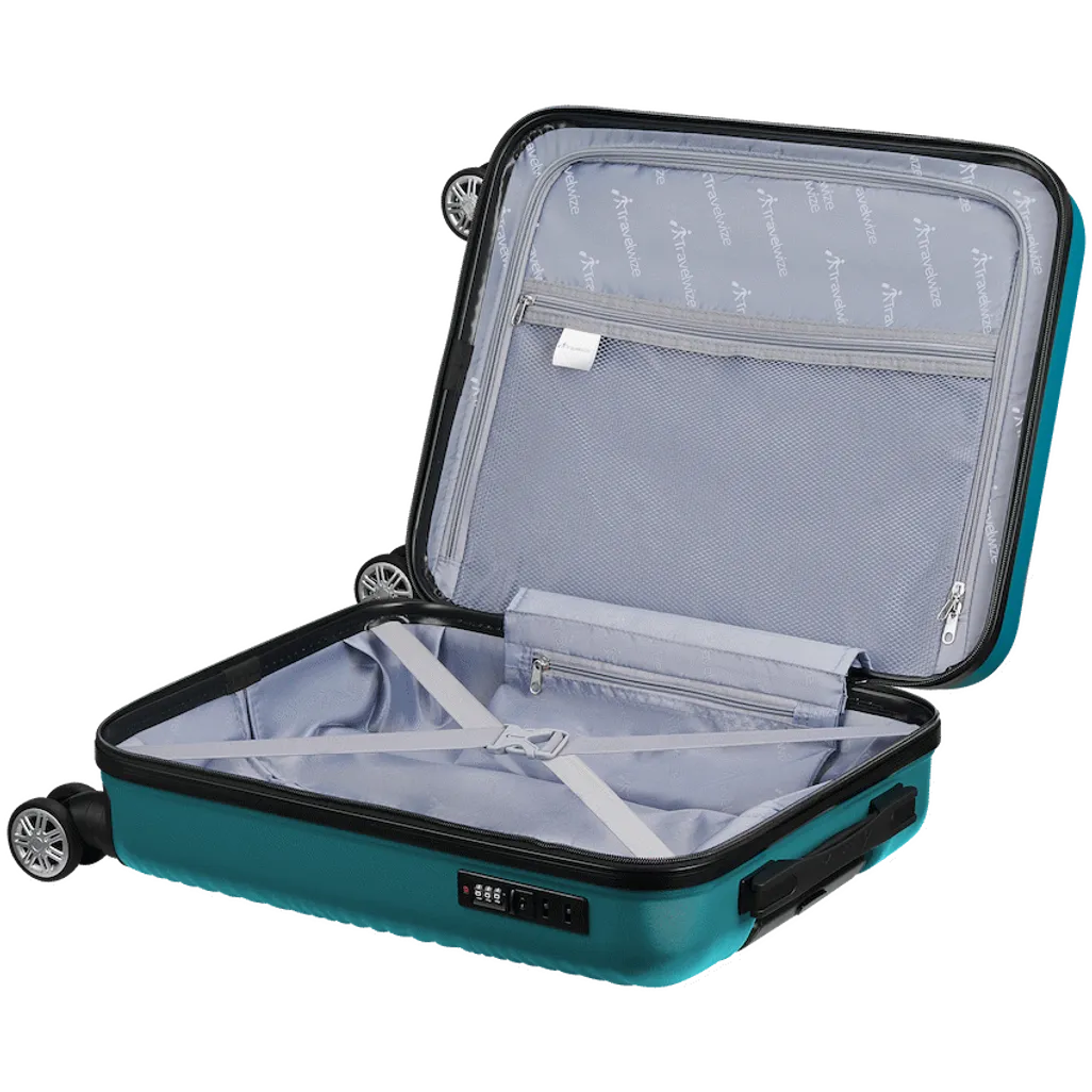 Travelwize Maui ABS 4-Wheel Spinner 55cm Luggage - Ocean