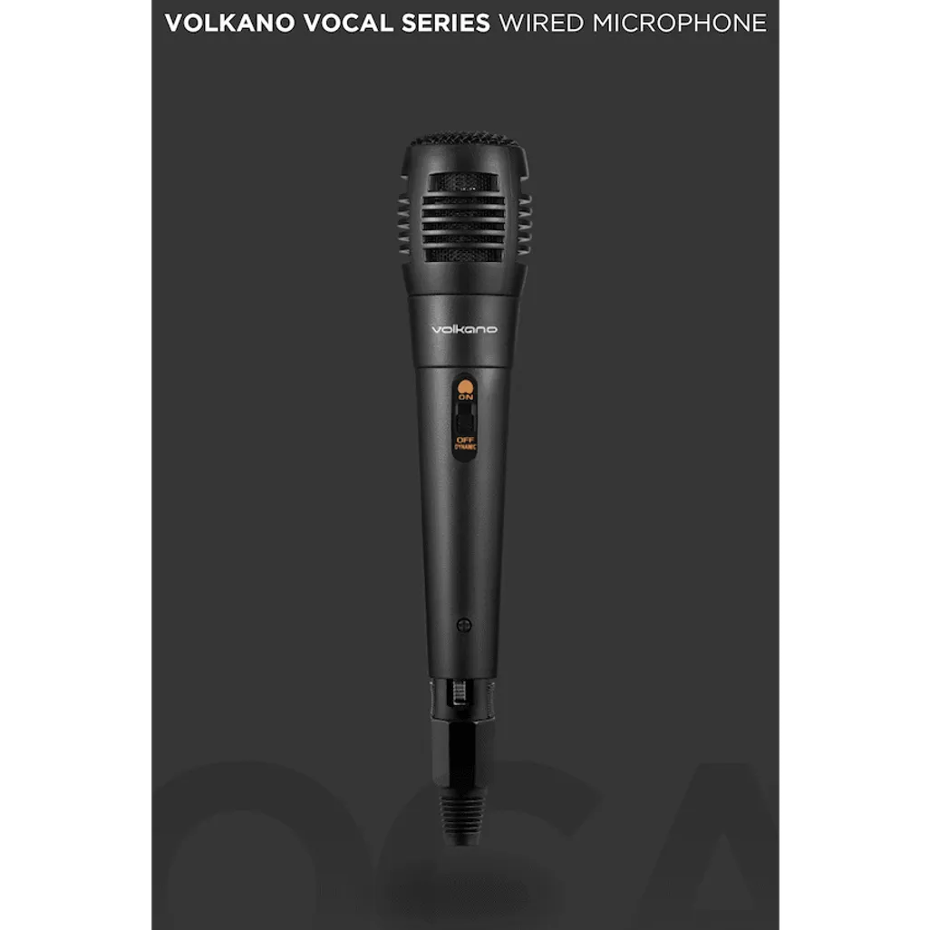 Volkano Vocal Series ABS Wired Microphone - Black
