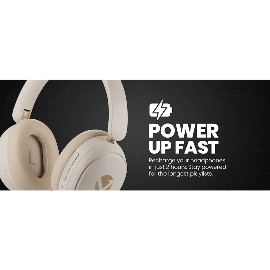 Volkano Lexi Bluetooth Headphone with ANC - Nude