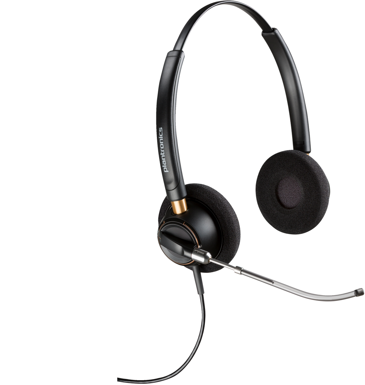 POLY ENCOREPRO 520V BINAURAL HEADSET VOICETUBE +QUICK DISCONNECT