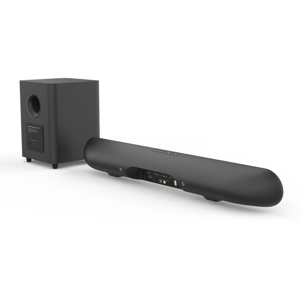 Parrot Speaker Sound Bar + 5.25 Inch Wireless Sub Incl Wall Bracket