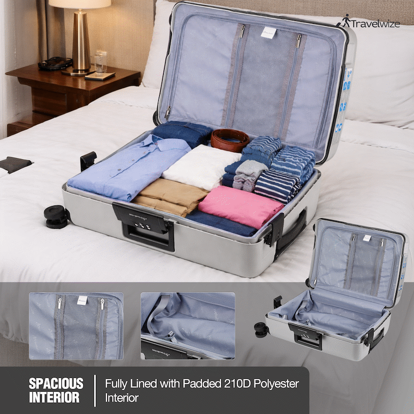 Travelwize Clipper PP 75cm 4-Wheel Spinner Luggage Nardo Grey
