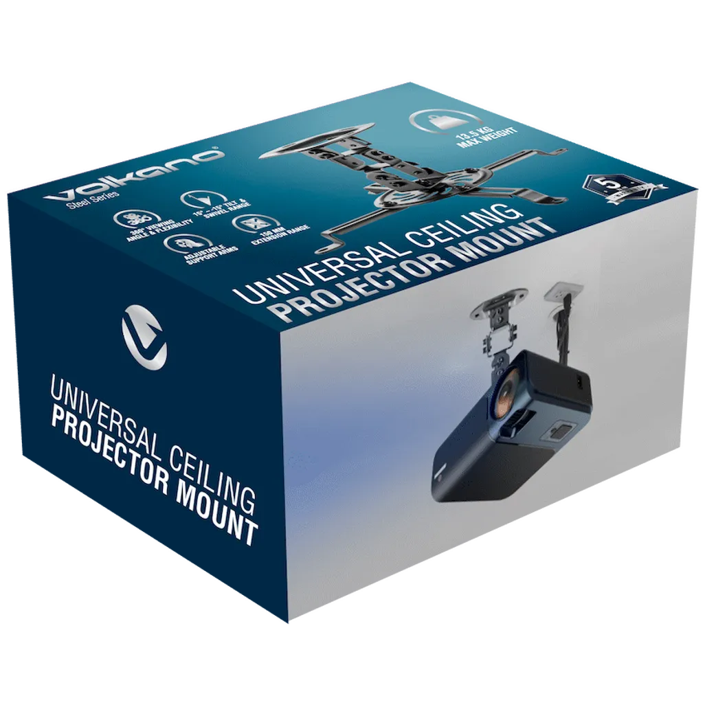 Volkano Steel Series Projector Ceiling Mount