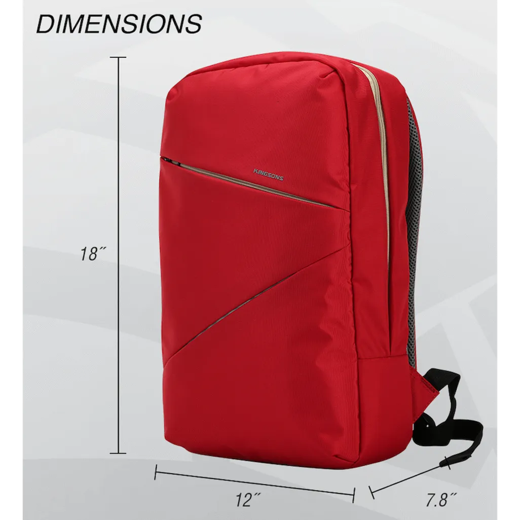 Kingsons Arrow Series Laptop Backpack Red