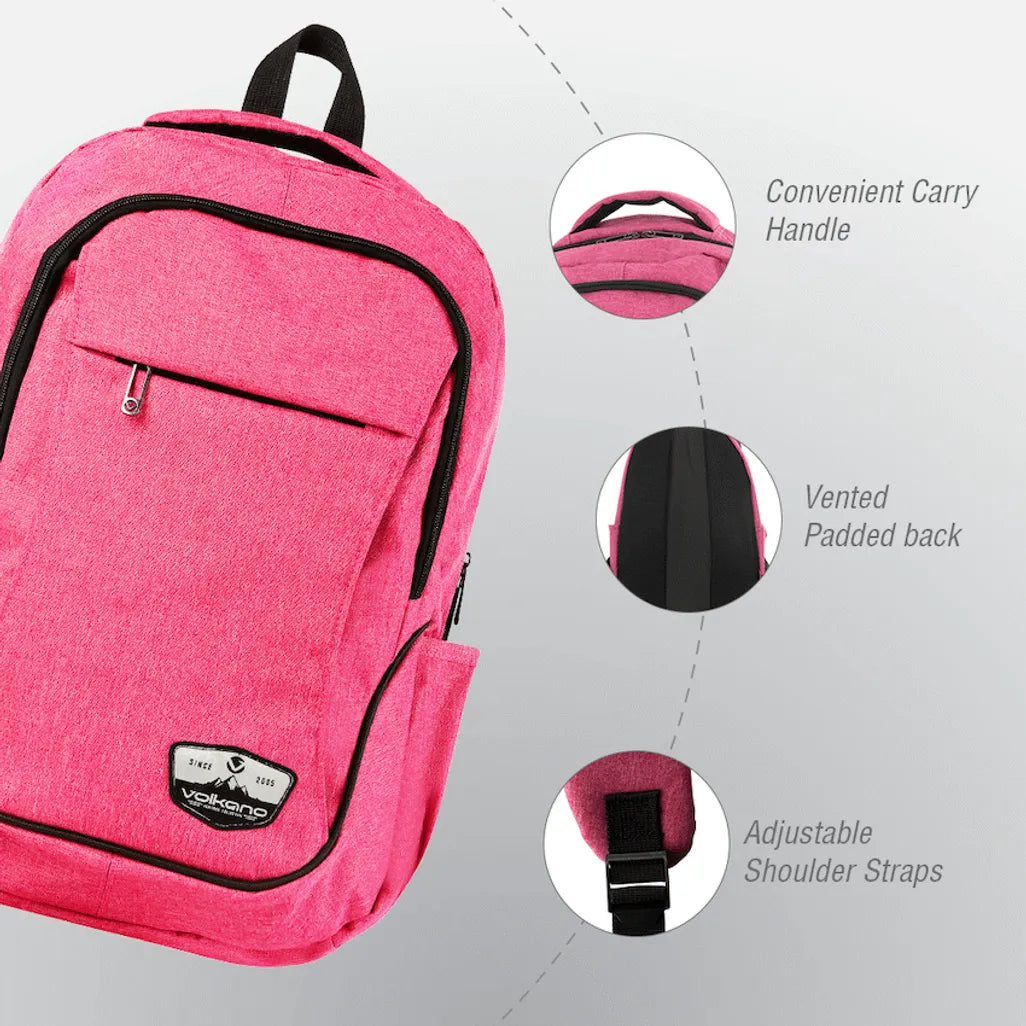 Volkano Victory Backpack - Pink Mel