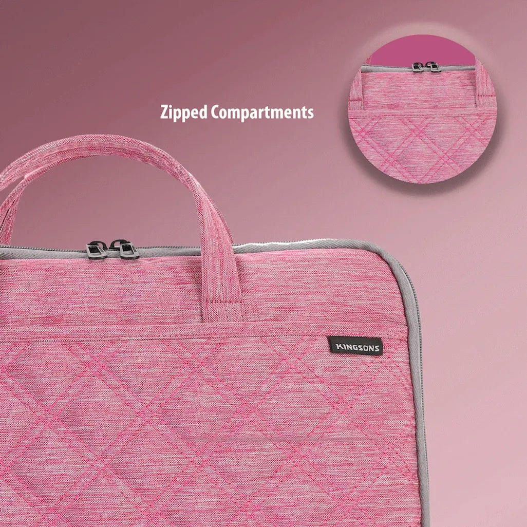 Kingsons 15.6 inch Ladies Bag Trace Series - Pink