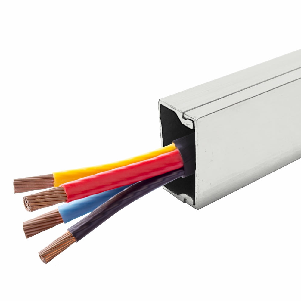 Aluminium Conduit 22 x 11 x 2900mm White