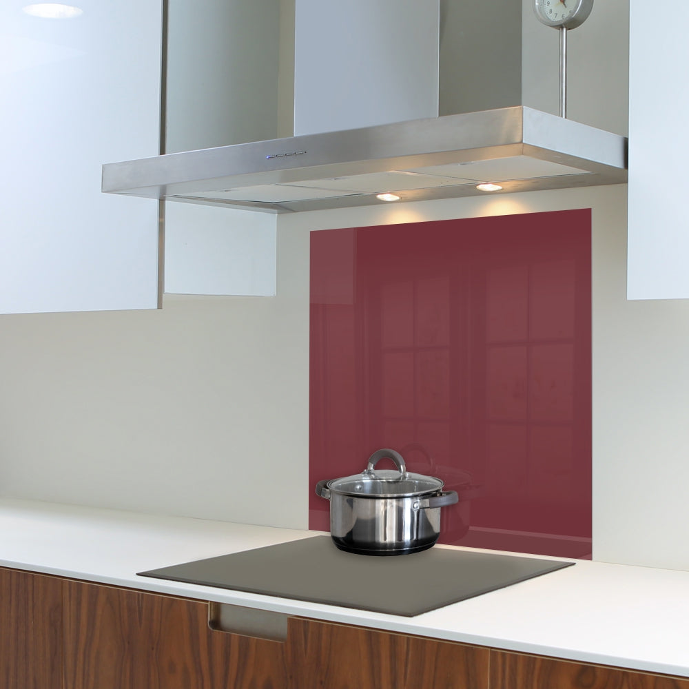 Decorative Glass Wall Tile (598 x 650 x 6mm) Purple Red