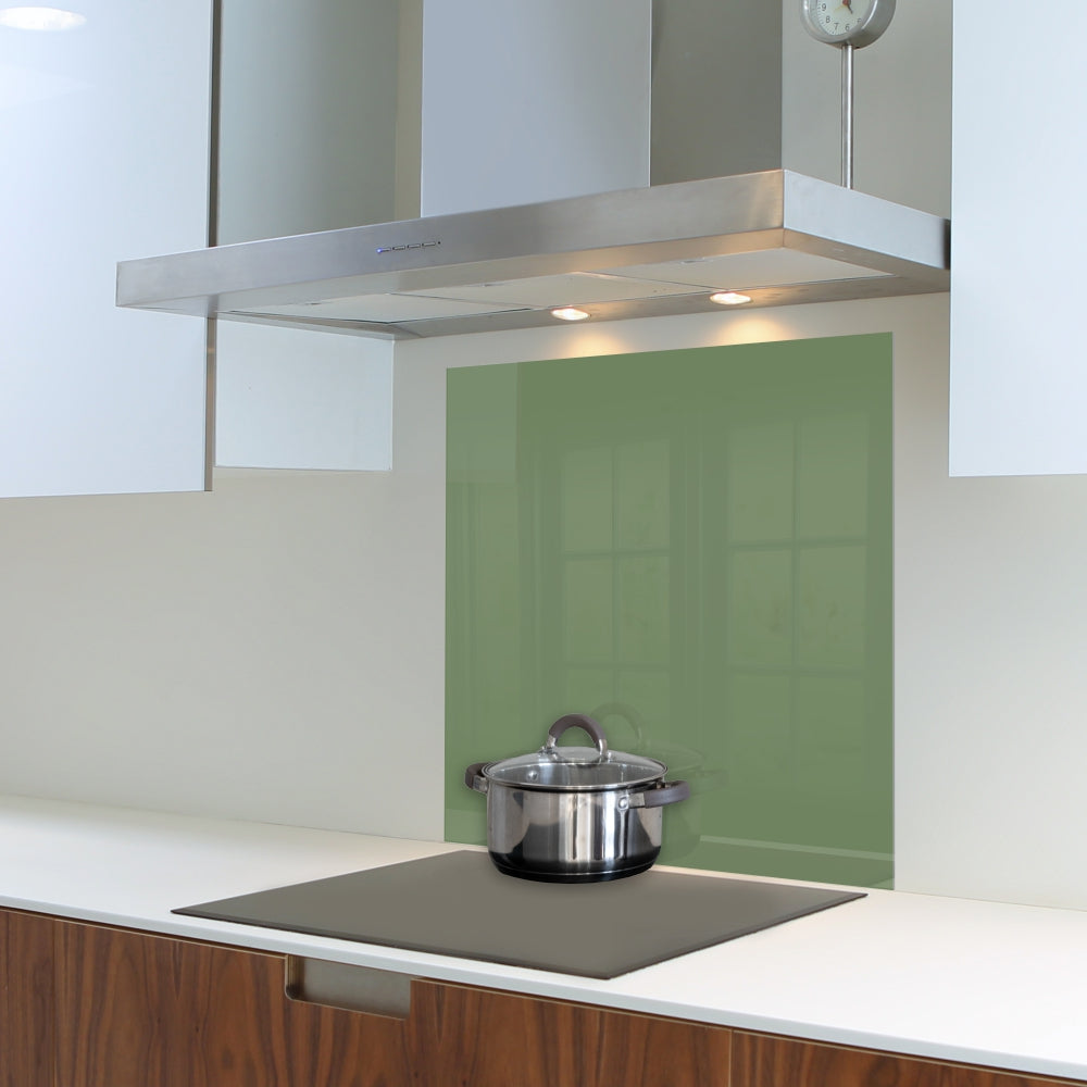 Decorative Glass Wall Tile (598 X 650 X 6mm) Reseda Green
