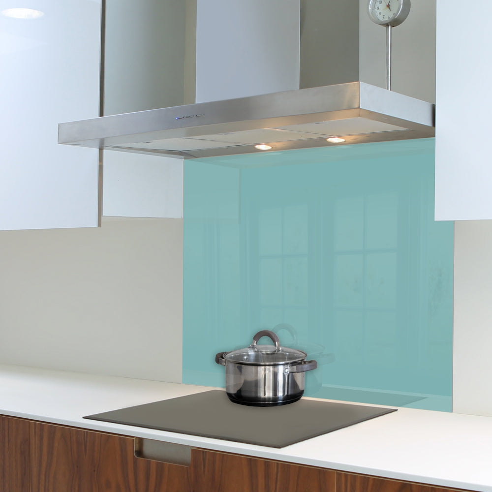 Pastel Turquoise Hob Splashback (898 X 700 X 6mm)