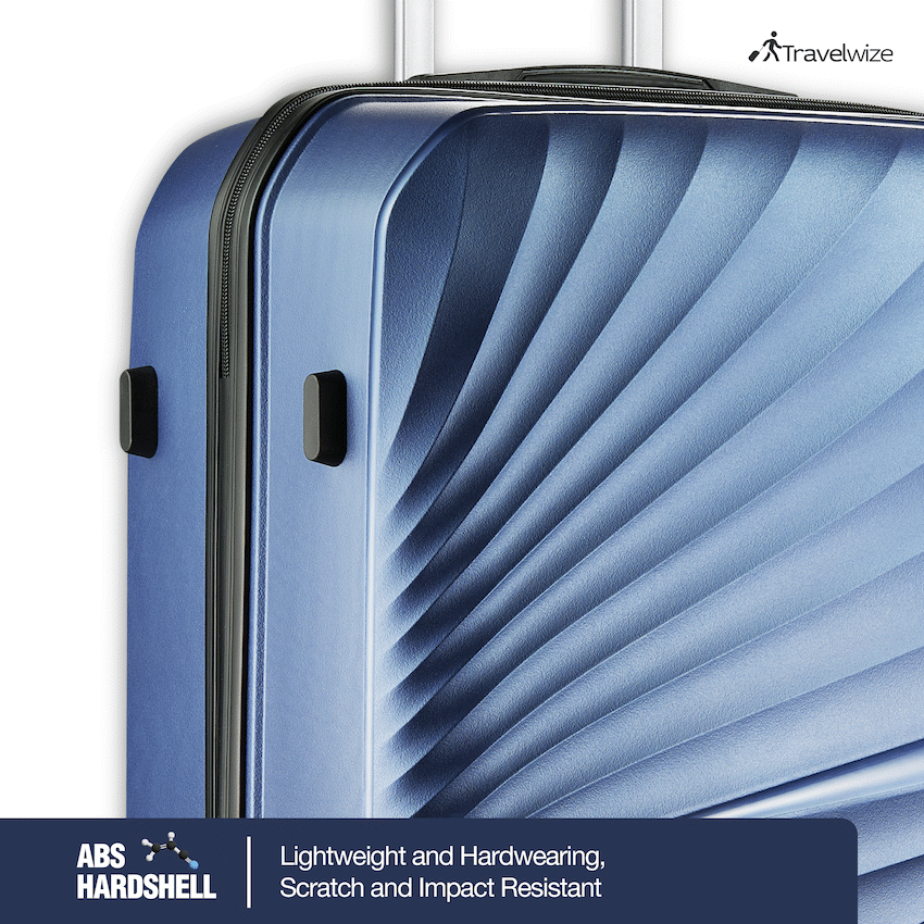 Travelwize Quartz PP 76cm 4-Wheel Spinner Luggage - Navy