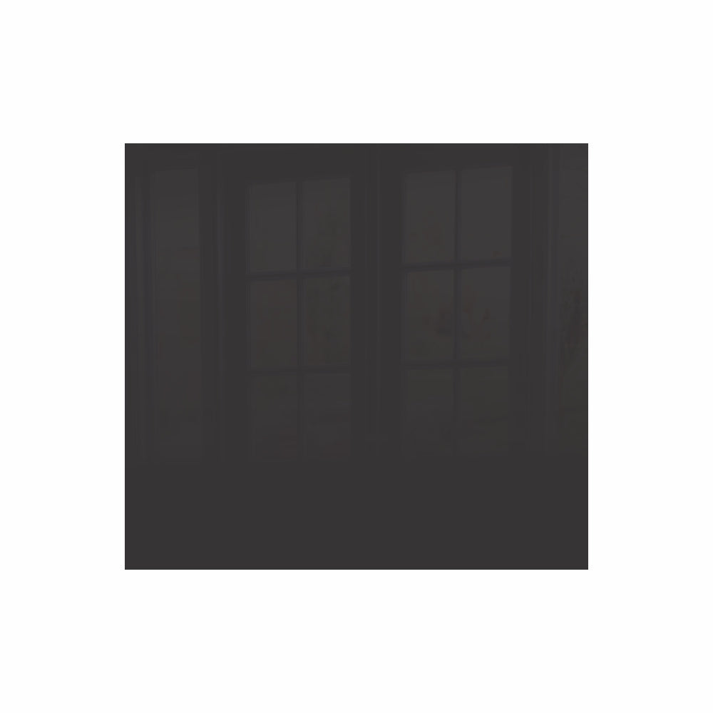 Decorative Glass Wall Tile (598 x 650 x 6mm) Metallic Black