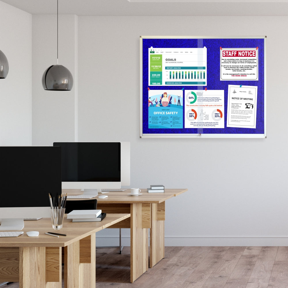 Pinning Display Case (1200*900mm - Royal Blue)