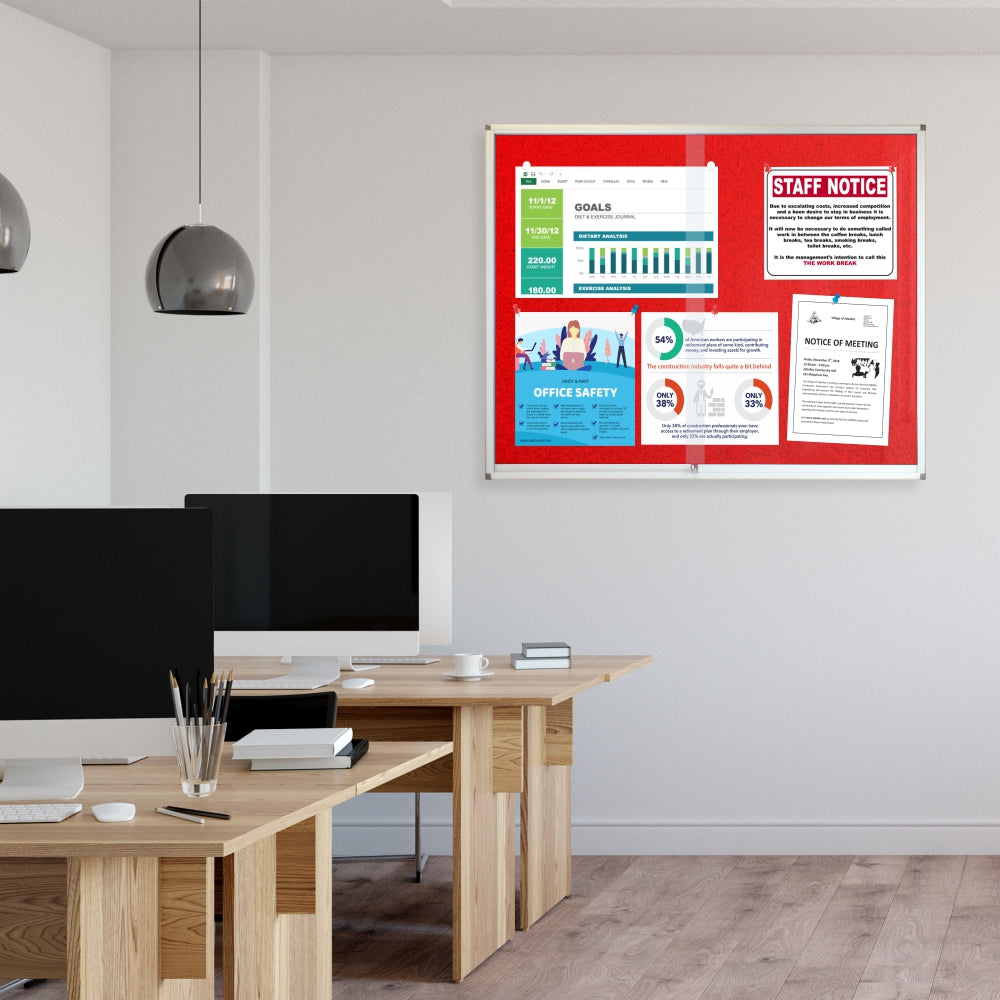 Pinning Display Case (1500*1200mm - Red)